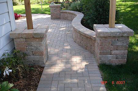 walkway designed and paved by us